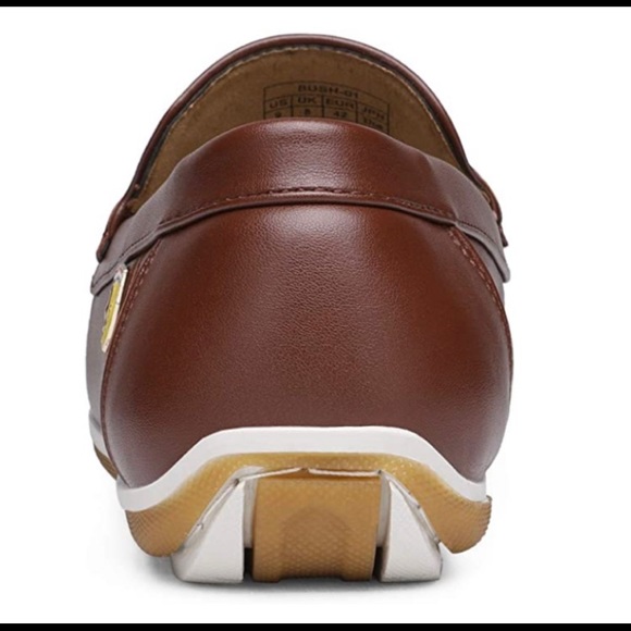 NWT in orig. box & packaging BRUNO MARC Men’s Brown Loafer Shoes SIZE 10.5M - Picture 8 of 10